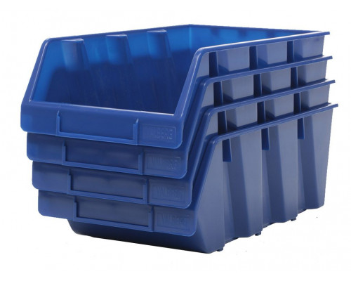 Ящик пластиковый Практик 400x230x150 синий