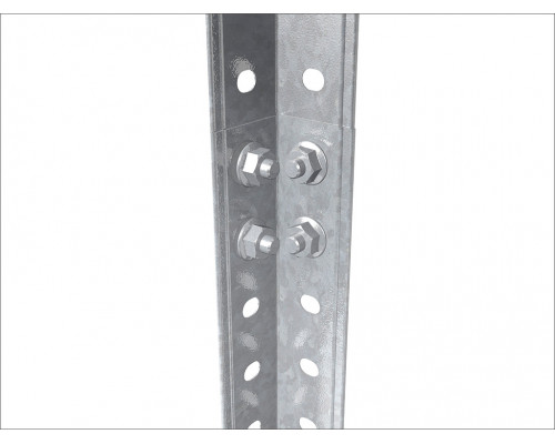 Стеллаж ES 150KD/75Х30/4 оцинкованный