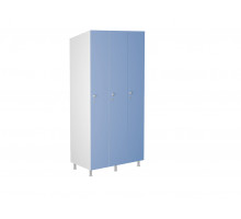 Шкаф для раздевалок WL 31-90 голубой/белый